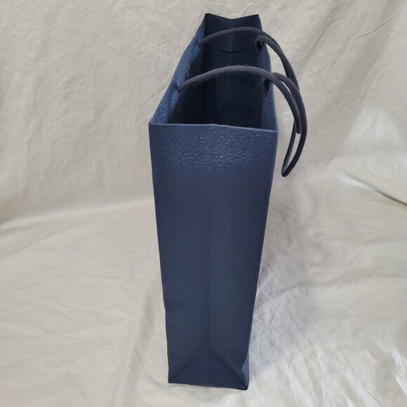 Dior Blue Textured Gift Bag Empty Logo Spell Out Bug Reusable Decorative Craft - Picture 6 of 15